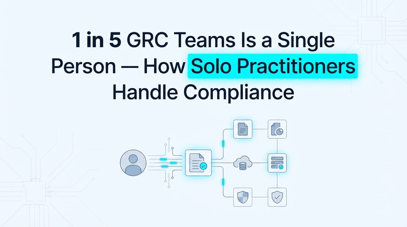 1 in 5 GRC Teams Is a Single Person — How Solo Practitioners Handle Compliance
