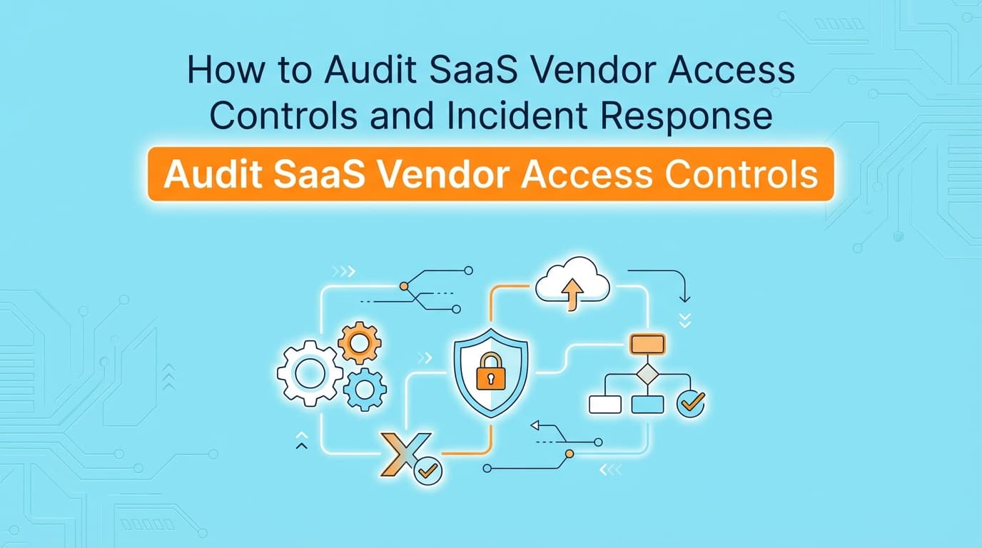 How to Audit SaaS Vendor Access Controls and Incident Response