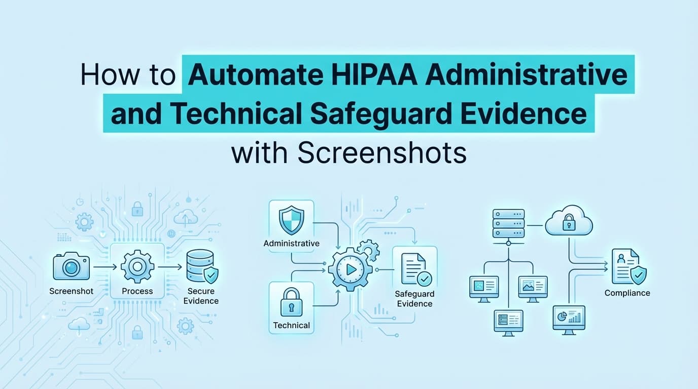 How to Automate HIPAA Administrative and Technical Safeguard Evidence with Screenshots