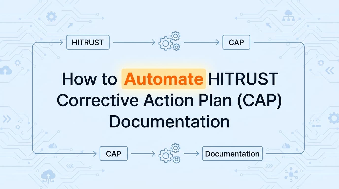 How to Automate HITRUST Corrective Action Plan (CAP) Documentation