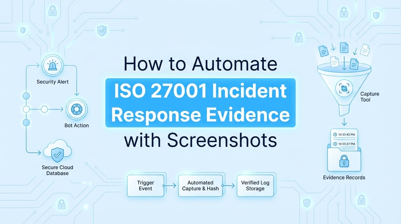 How to Automate ISO 27001 Incident Response Evidence with Screenshots
