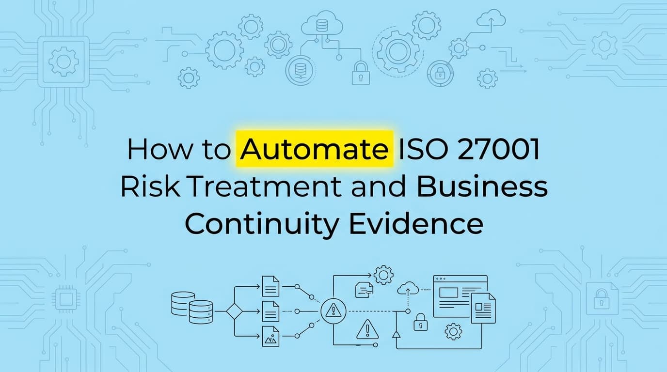 How to Automate ISO 27001 Risk Treatment and Business Continuity Evidence