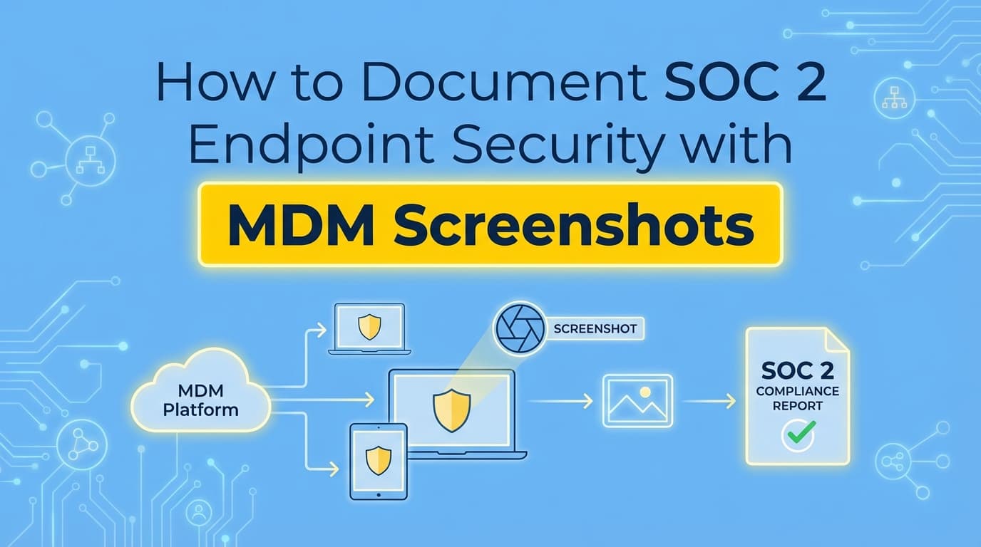 How to Document SOC 2 Endpoint Security with MDM Screenshots