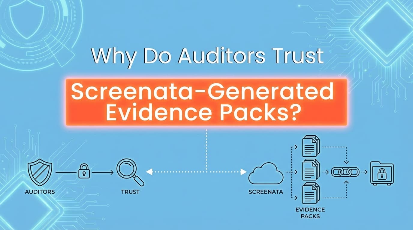 Why Do Auditors Trust Screenata-Generated Evidence Packs?