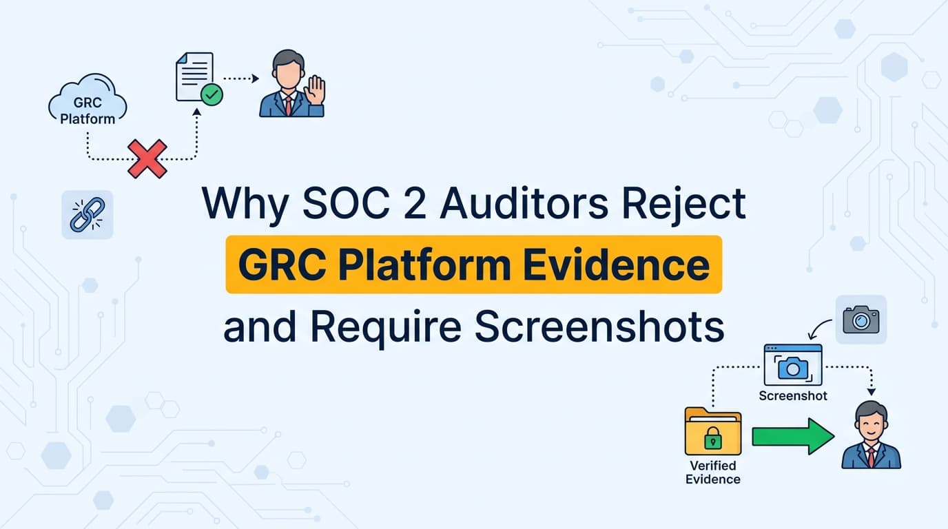 Why SOC 2 Auditors Reject GRC Platform Evidence and Require Screenshots