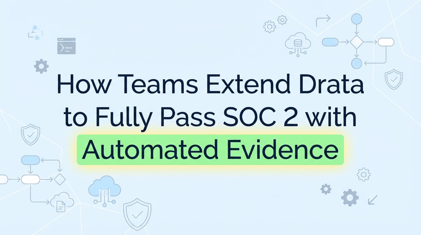 How Teams Extend Drata to Fully Pass SOC 2 with Automated Evidence