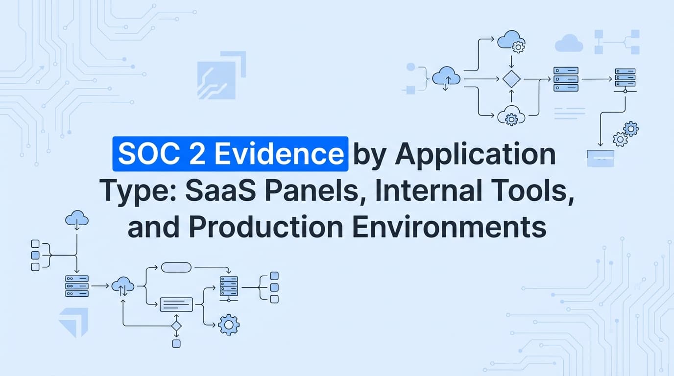 SOC 2 Evidence by Application Type: SaaS Panels, Internal Tools, and Production Environments