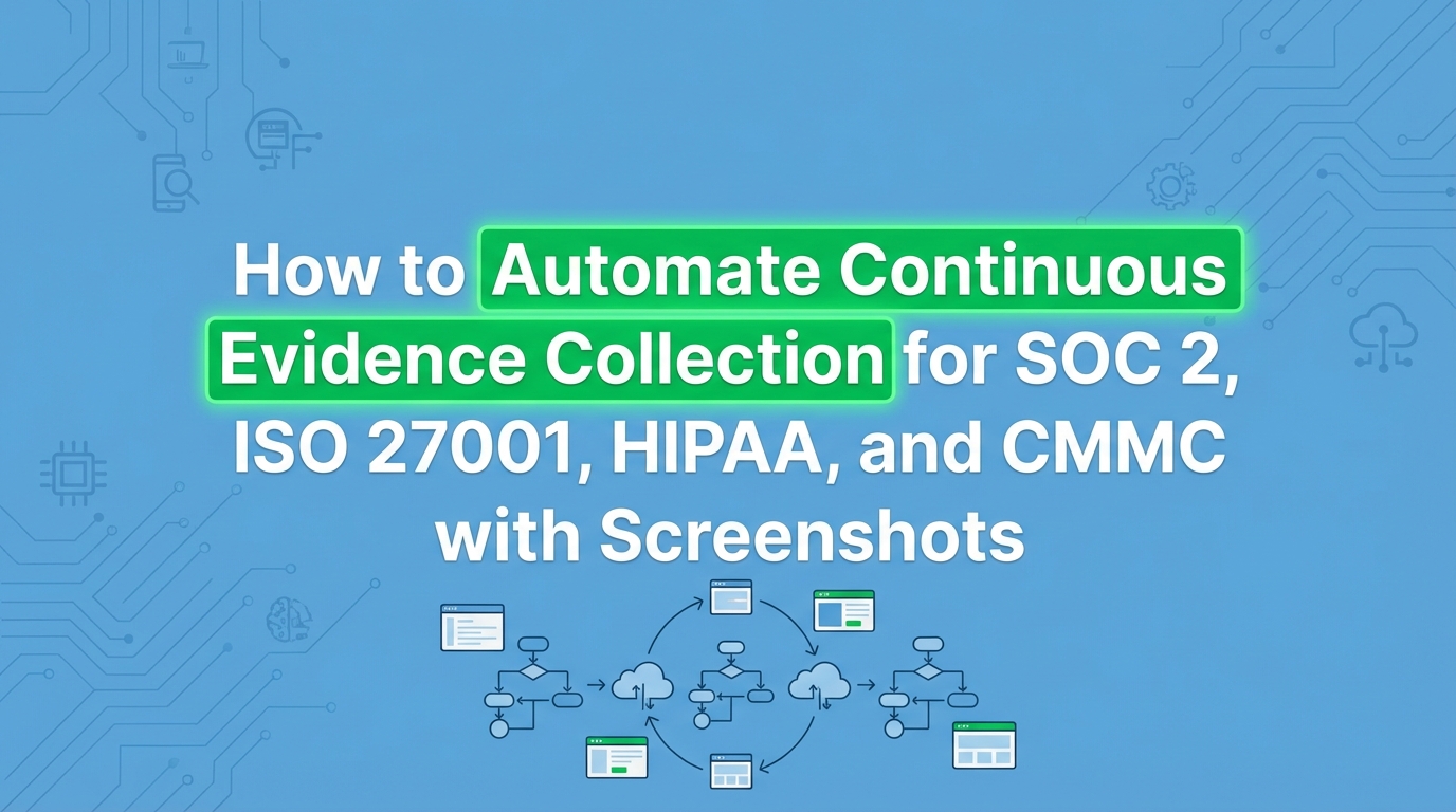 Continuous Compliance Evidence Collection Across SOC 2, ISO 27001 ...